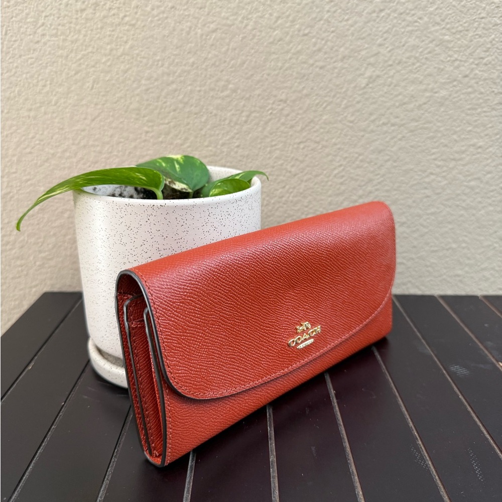 Coach Red Leather Women's Wallet